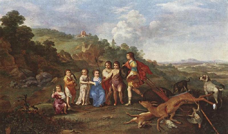 POELENBURGH, Cornelis van Children of Frederick V Prince Elector of Pfalz and King of Bohemia s Spain oil painting art